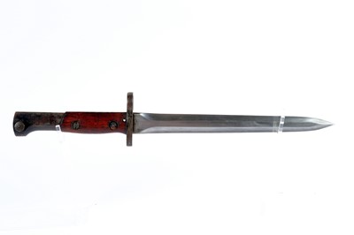 Lot 69 - Belgian M1949 bayonet, 9 ins double edged...