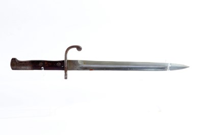 Lot 70 - Brazillian M1898 bayonet, 11½ ins single edged...