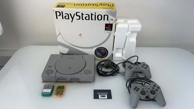 Lot 1104 - Sony PlayStation 1 in box