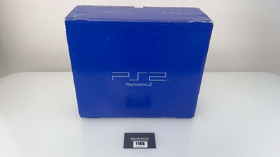Lot 1105 - Sony PlayStation 2 in box with Pro Evo 5 and...