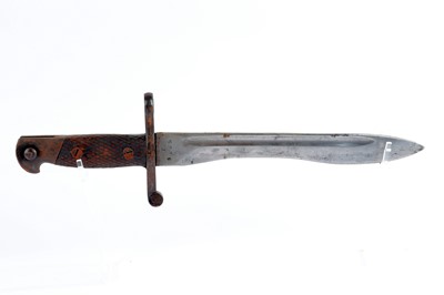 Lot 81 - Spanish P1941 bayonet, 9¾ ins single edged...