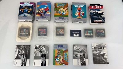 Lot 1117 - 5x Sega Game Gear games in box