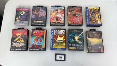 Lot 1118 - 9x Sega Mega Drive games in box together with...