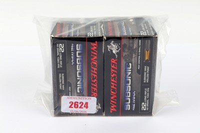 Lot 2624 - (S1) 1000 x .22 Winchester Subsonic 42gr Max...