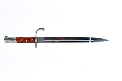 Lot 84 - Brazilian M1908 bayonet, 12 ins single edged...