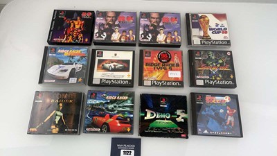 Lot 1122 - 12x Sony PlayStation 1 games