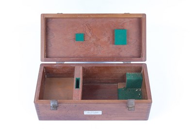 Lot 1091 - Pistol box by Rank Taylor Hobson, Leicester