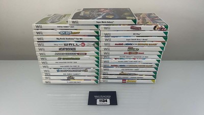Lot 1134 - Qty of Nintendo Wii games to include Mario...