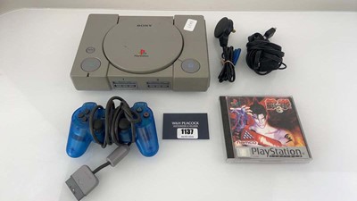 Lot 1137 - Sony PlayStation 1 together with Tekken 3