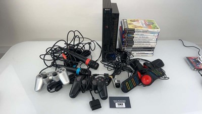 Lot 1141 - PlayStation 2 Slimline with qty of games