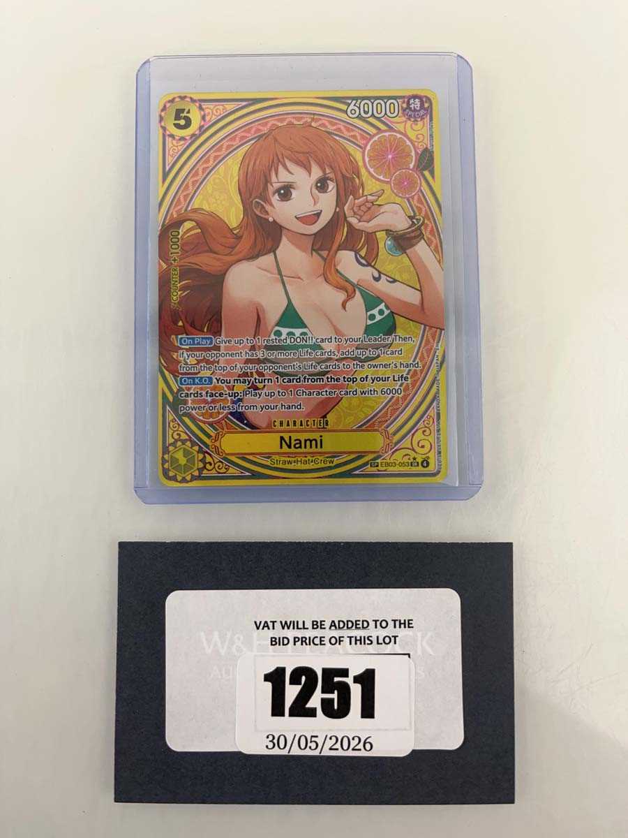 Lot 1251 - Top Loaded One Piece TCG: EB03-053 SR One...