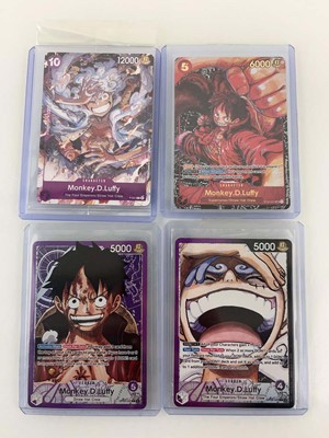 Lot 1255 - 9 Top Loaded One Piece TCG Monkey D. Luffy...