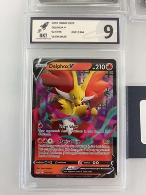 Lot 1260 - (5) Various Graded Pokémon Cards by Aura...