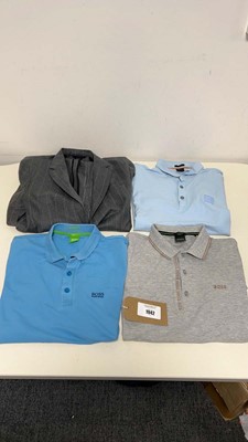 Lot 1942 - x3 Boss Polo shirts (M) together with a Boss...