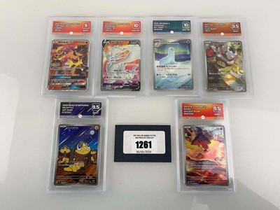 Lot 1261 - (6) Various Graded Pokémon Cards by PG Grading...