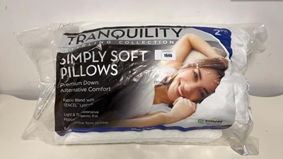 Lot 1946 - x2 Tranquillity simply soft pillows.