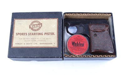Lot 34 - .22 Webley Sports Starting Pistol, in original...