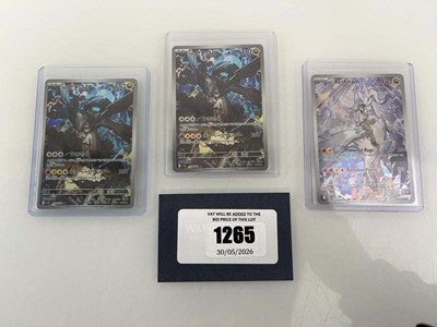 Lot 1265 - (3) Top Loaded Pokémon TCG: Scarlet & Violet -...