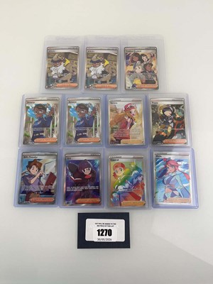 Lot 1270 - 11 Various Pokémon TCG trainer cards from...