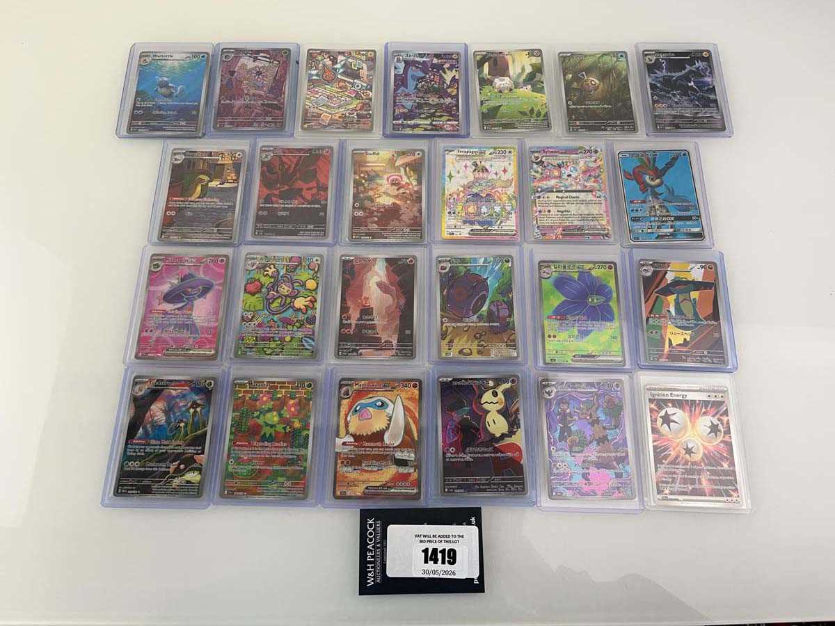 Lot 1419 - Approx. 25 Top Loaded Pokémon cards from...