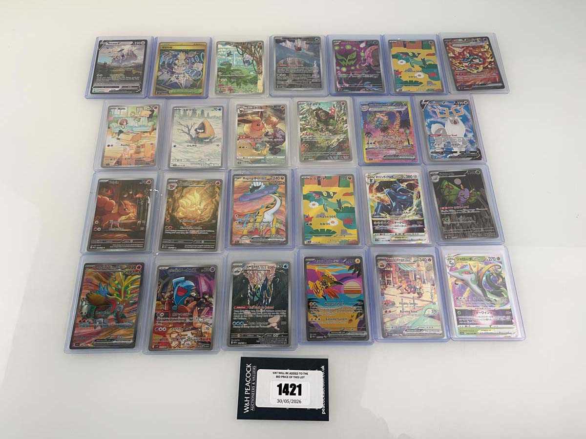 Lot 1421 - Approx. 25 Top Loaded Pokémon cards from...