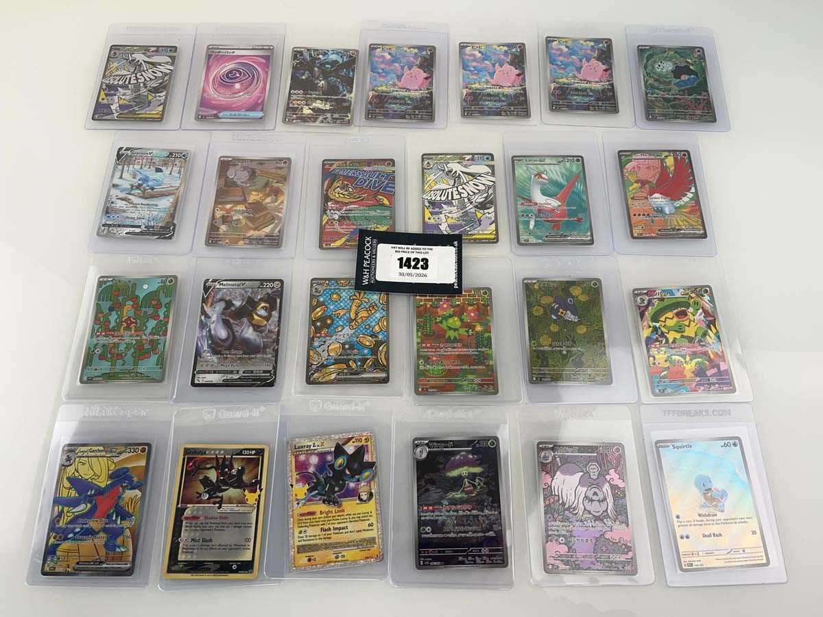Lot 1423 - Approx. 25 Top Loaded Pokémon cards from...
