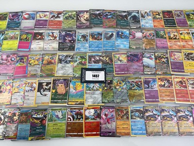 Lot 1457 - Approx. 100 Sleeved Pokémon cards from various...