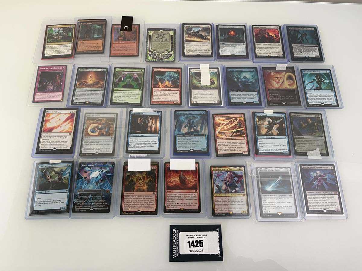 Lot 1425 - Approx. 30 Top Loaded Magic the Gathering...