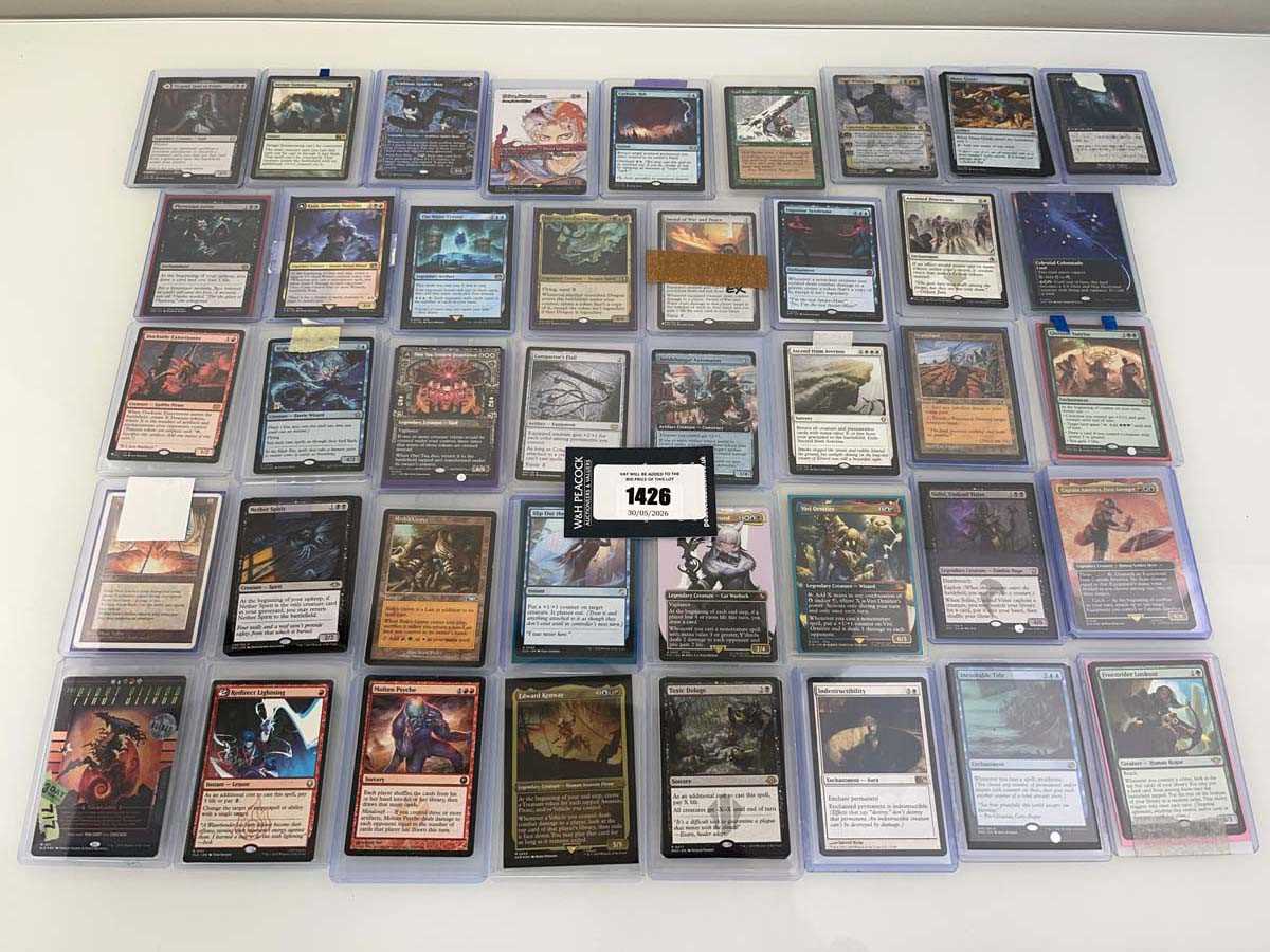 Lot 1426 - Approx. 40 Top Loaded Magic the Gathering...