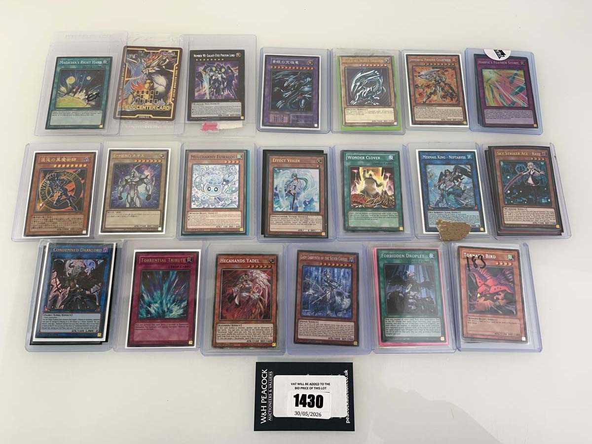 Lot 1430 - Approx. 20 Top Loaded Yu-Gi-Oh cards from...