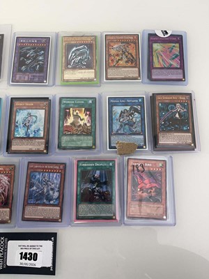 Lot 1430 - Approx. 20 Top Loaded Yu-Gi-Oh cards from...