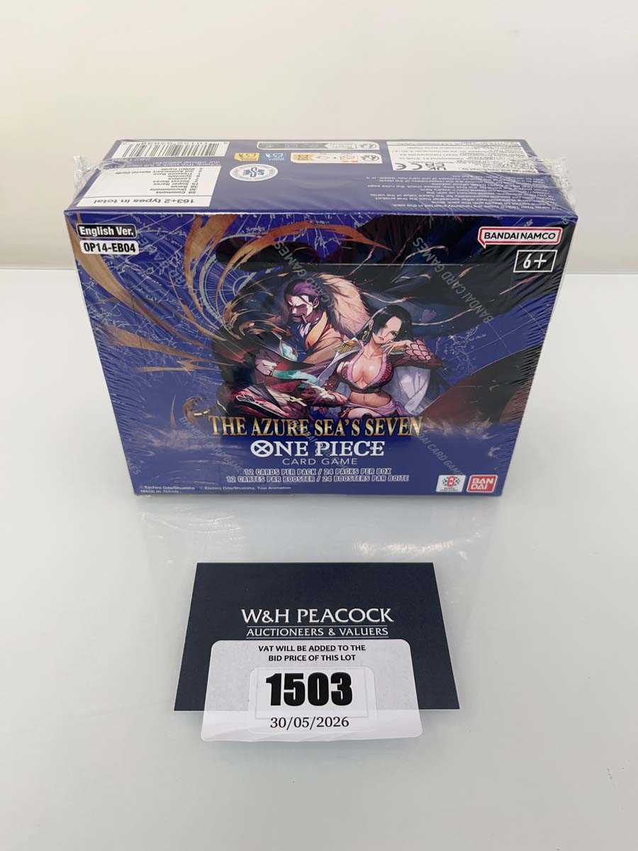 Lot 1503 - One Piece TCG: OP14-EB04 - The Azure Sea's...