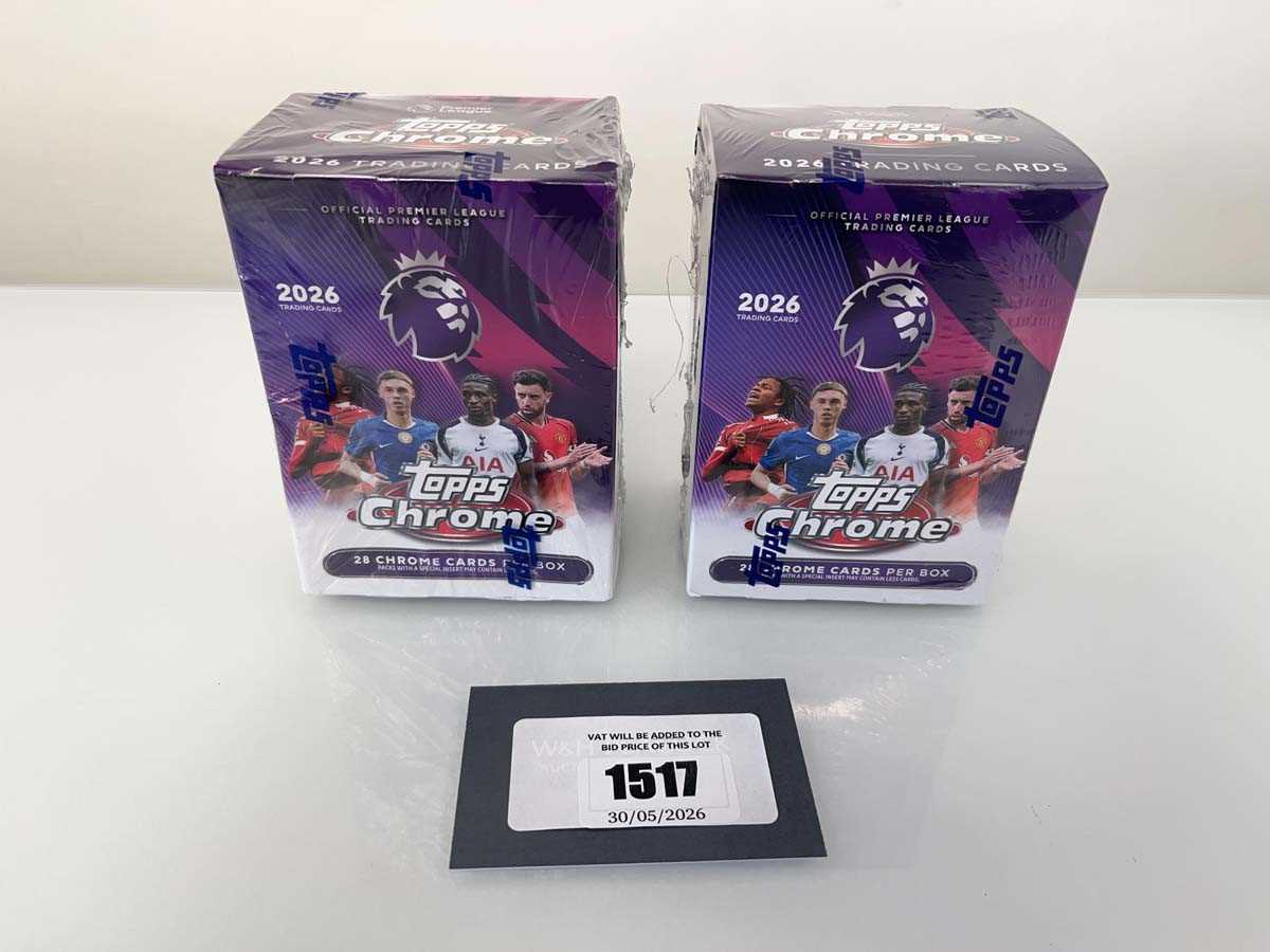 Lot 1517 - 2x 2026 Topps Chrome Premier League Value Box...