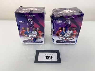Lot 1519 - 2x 2026 Topps Chrome Premier League Value Box...