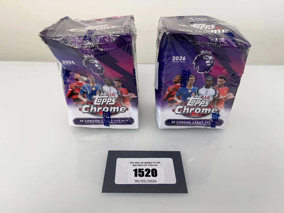 Lot 1520 - 2x 2026 Topps Chrome Premier League Value Box...
