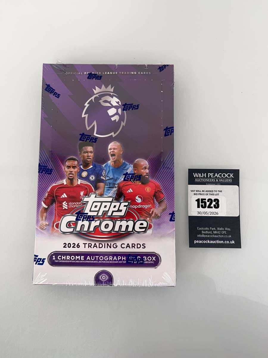 Lot 1523 - 2026 Topps Chrome Premier League Hobby Box (20...