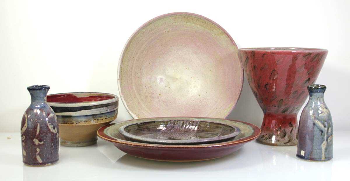 Lot 81 - A group of seven Brian Dewbury studio pottery...