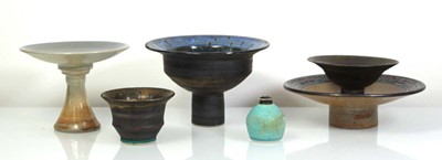 Lot 82 - A group of five Brian Dewbury studio pottery...