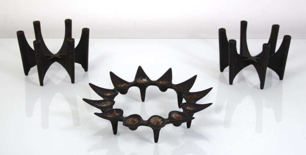 Lot 85 - A Dansk 'Starcluster' taper candle holder...