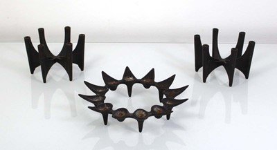 Lot 85 - A Dansk 'Starcluster' taper candle holder...