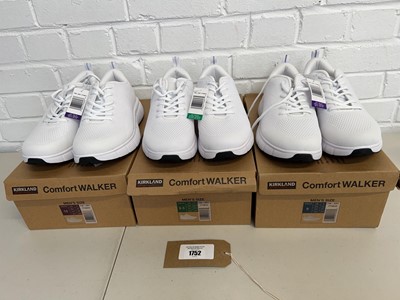 Lot 1741 - x3 boxed pairs of Kirkland comfort walker...