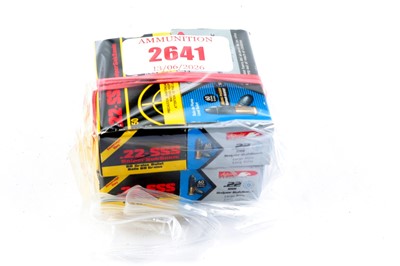 Lot 2641 - (S1) 195 x .22lr Aguila 60gr SSS rifle cartridges