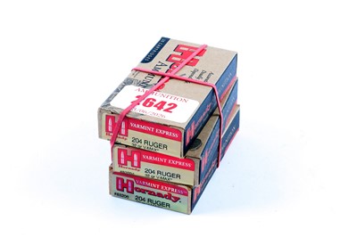 Lot 2642 - (S1) 54 x .204 Ruger cartridges: 14 x Hornady...