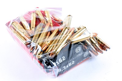 Lot 2647 - (S1) 72 x 9.3x62mm rifle cartridges: 42 x Geco...