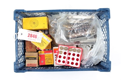Lot 2846 - (S1) Tray of assorted pistol cartridges inc....