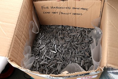 Lot 2396 - Box with approx. 20kg printers type for...