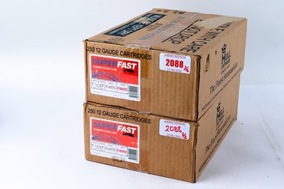 Lot 2088 - (S2) 500 x Hull Super Fast 12 bore 27gr 7½...