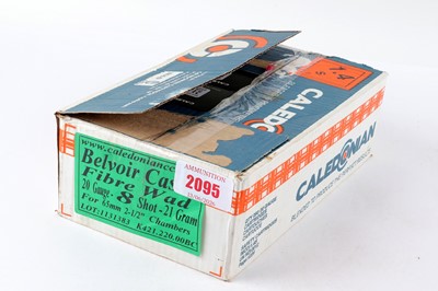 Lot 2095 - (S2) Box Caledonian Belvoir Castle 20 bore...