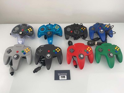 Lot 1146 - 8x N64 controllers