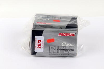 Lot 2673 - (S1) 80 x 7mm Mauser Federal 140gr rifle...